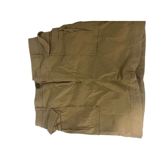 Anthropologie Meave Cargo Skirt Mini Tan with Beige with Pockets - Picture 4 of 5